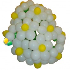 Букет з кульок Круглі ромашки Букет з кульок Круглі ромашки